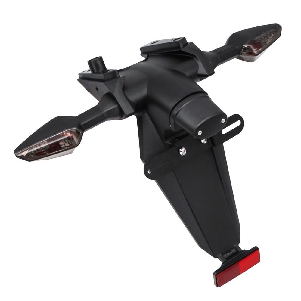 DHAEY Motorrad Kotflügel Motorrad Kotflügel Hinten Abdeckung Lizenz Kennzeichen Rücklicht Halterung Für Ninja Für Zx10r 2004 Für ZX 10R(Mudguard with Light) von DHAEY