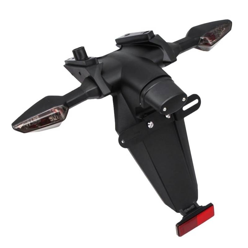 DHAEY Motorrad Kotflügel Motorrad Kotflügel Hinten Abdeckung Lizenz Kennzeichen Rücklicht Halterung Für Ninja Für Zx10r 2004 Für ZX 10R(Mudguard with Light) von DHAEY