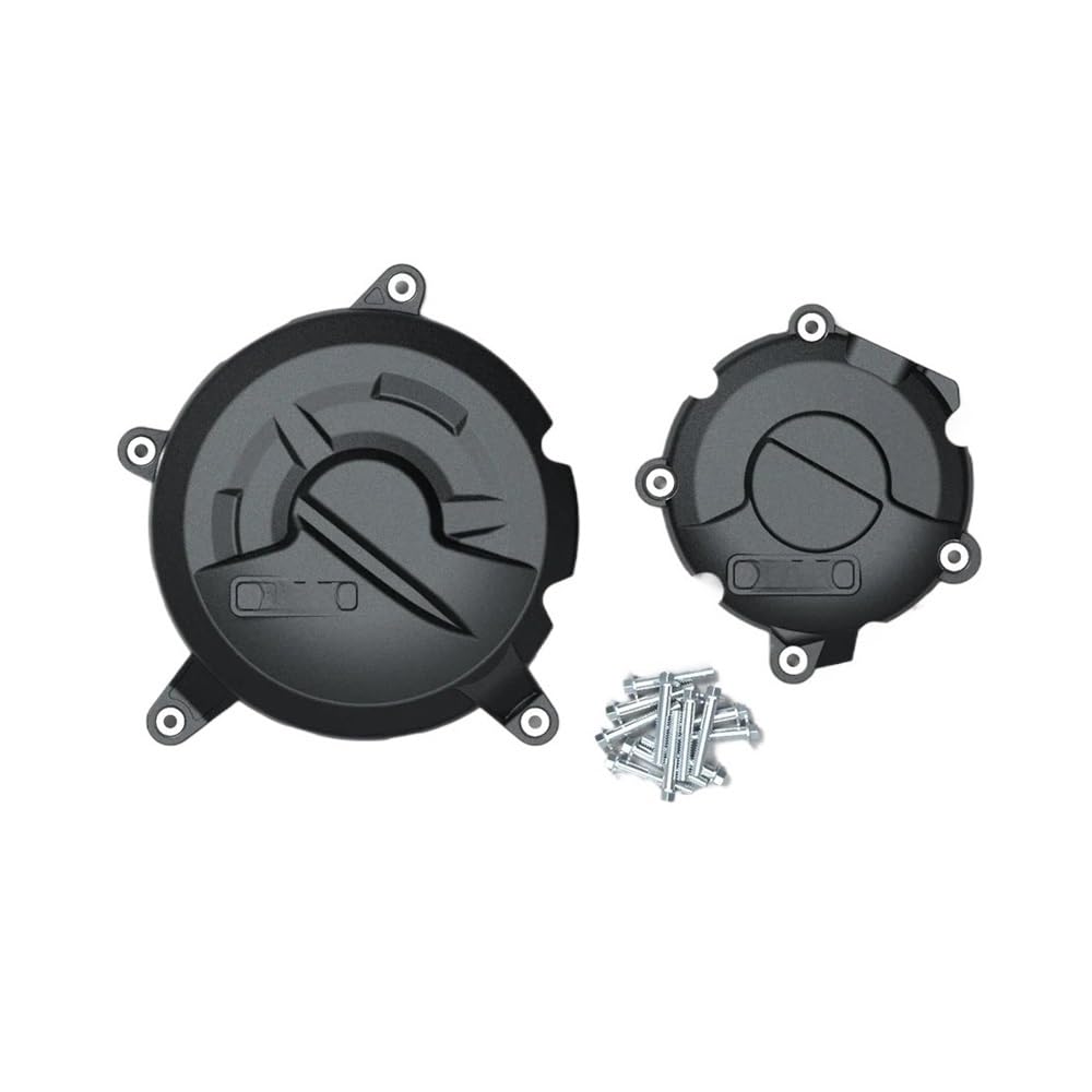 DHAEY Motorrad Lichtmaschine Kupplung Schutz Abdeckung Motor Abdeckung Zubehör Für GSX1300R Für Hayabusa 2021 2022-2024(1 Set-BK) von DHAEY