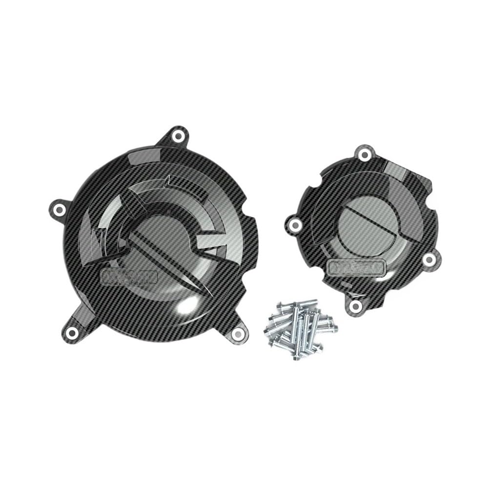 DHAEY Motorrad Lichtmaschine Kupplung Schutz Abdeckung Motor Abdeckung Zubehör Für GSX1300R Für Hayabusa 2021 2022-2024(1 Set-CF) von DHAEY