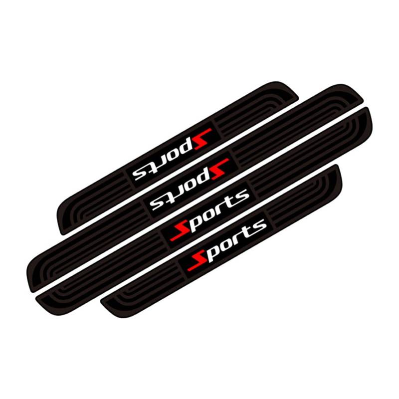 DHBZNB 4pcs Einstiegsleisten für Autos,kompatibel mit Mercedes-Benz C E GLC GLB A B GLE GLS CLA GLA Klasse W213 W205 X253,Autozubehör,Sports-Black Border von DHBZNB