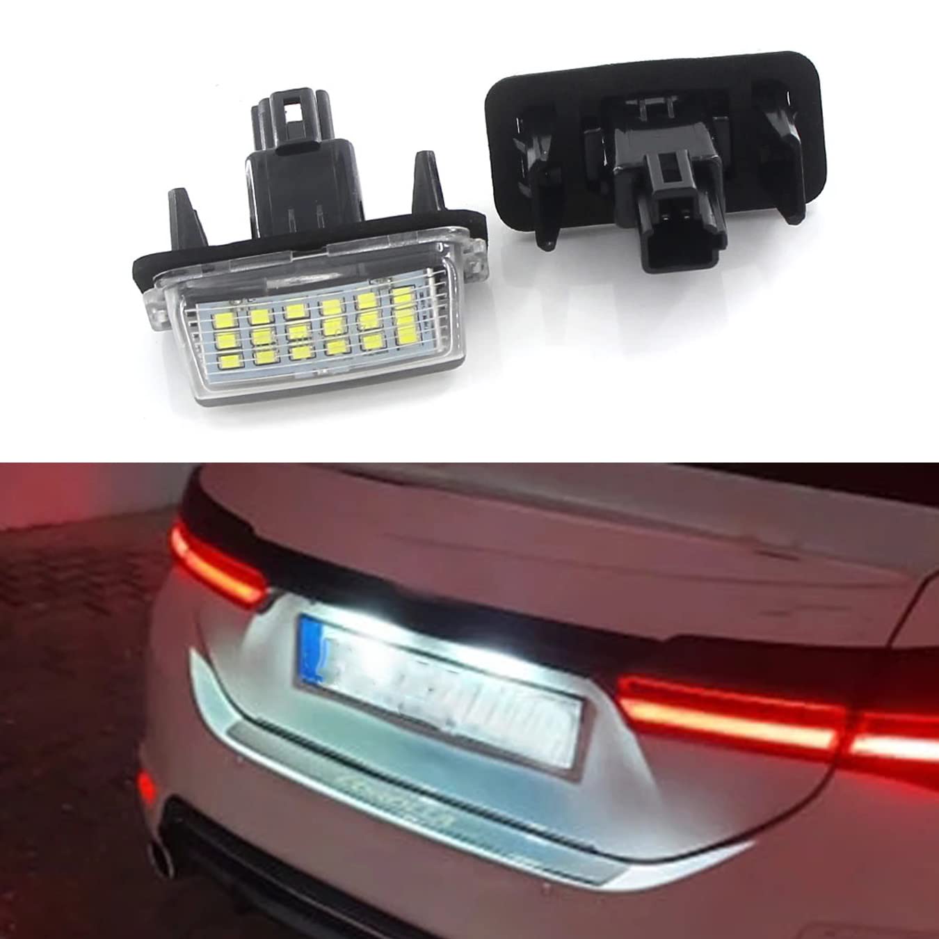 DHCN 2 Stück LED Kennzeichenbeleuchtung für T-oyota C-amry Avalon A-uris E18 V-ios Esquire A-vensis Esquire EZ Noah P-roace City SAI DHCN 2 Stück LED Kennzeichenbeleuchtung für T-oyota C-amry Avalon A-uris E18 V-ios Esquire A-vensis Esquire EZ Noah P-roace City SAI von DHCN
