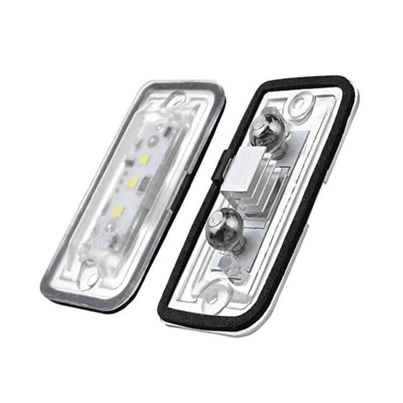 DHCN Autolichter 2pcs LED Kennzeichenbeleuchtung 6000K superhelle Kennzeichenbeleuchtung für M-erc-edes für B-enz C W203 CLK W209 SL R230 LED-Licht von DHCN