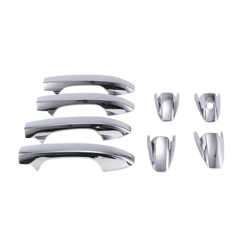 Außentürgriff 8-teiliges Set Mit Silbernen Autotürgriffabdeckungen Zierleisten Aufklebern Für Die Außentürgriffabdeckung Für CR-V 2007 2008 2009 2010 2011 Auto Außen Türgriff von DHDYJSA