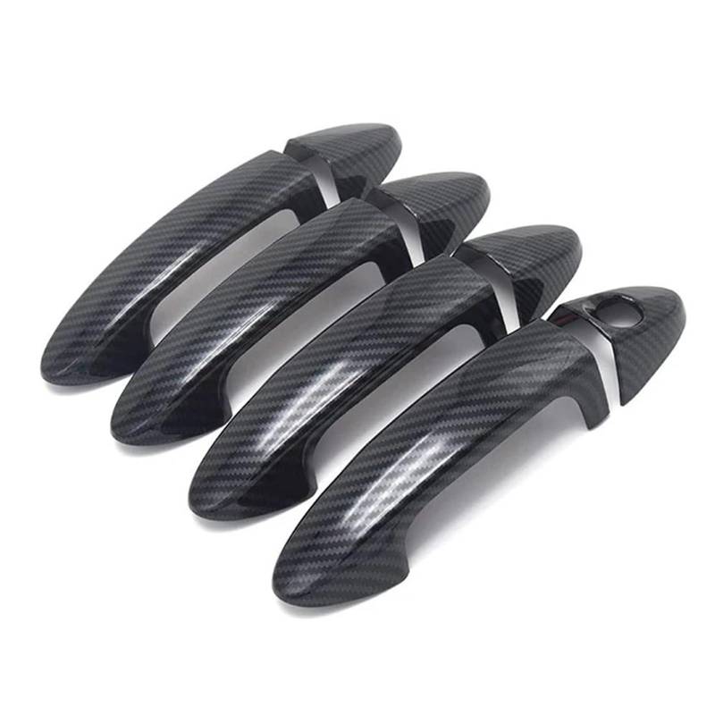 Außentürgriff Auto Außentür Griff Abdeckung Aufkleber Zubehör Carbon Faser Für Ford Für Fiesta 2009 2010 2011 2012 Auto Außen Türgriff von DHDYJSA