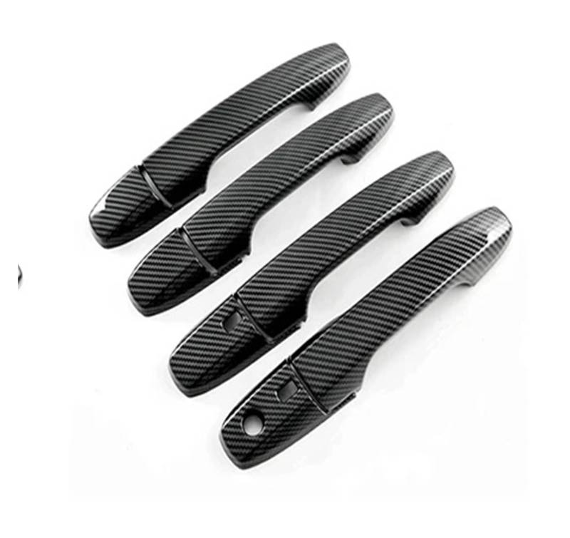 Außentürgriff Auto Außentür Griff Kappe Abdeckung Trim Protector Zubehör RHD Für Toyota Für Yaris Für Cross 2023 2024 Auto Außen Türgriff(Carbon Fiber) von DHDYJSA