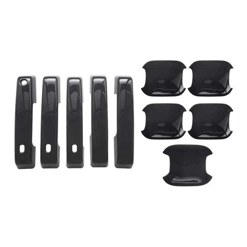 Außentürgriff Auto Außentür Griff Schüssel Abdeckung Kit Zubehör Für Ford Für Bronco 2021 2022 2023 Auto Außen Türgriff(Black Carbon) von DHDYJSA