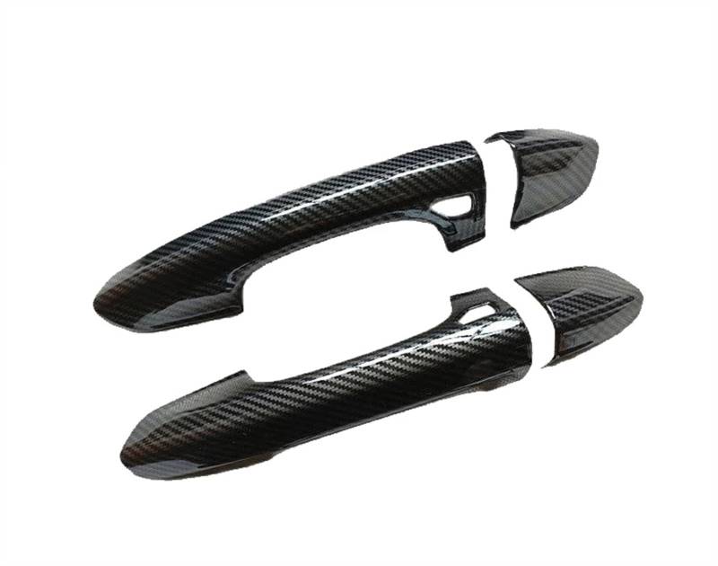 Außentürgriff Auto-Außentürgriffabdeckung, Zierleiste Für Mustang Für MK6 Für S550 2015 2016 2017 2018 2019 2020 2021 2022 2023 Auto Außen Türgriff(Carbon Fiber) von DHDYJSA