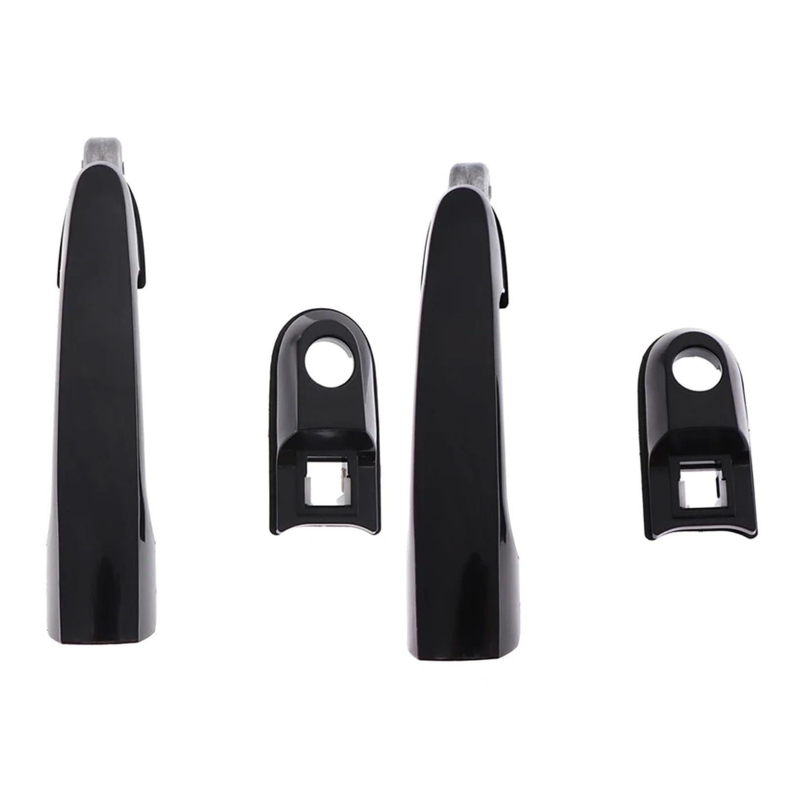 Außentürgriff Auto Schwarz Außentür Griff Kappe Abdeckung Trim 82660-2E000 Für Hyundai Für Tucson 2005 2006 2007 2008 2009 Auto Außen Türgriff(Front Left) von DHDYJSA