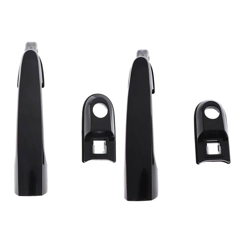 Außentürgriff Auto Schwarz Außentür Griff Kappe Abdeckung Trim 82660-2E000 Für Hyundai Für Tucson 2005 2006 2007 2008 2009 Auto Außen Türgriff(Front Left) von DHDYJSA