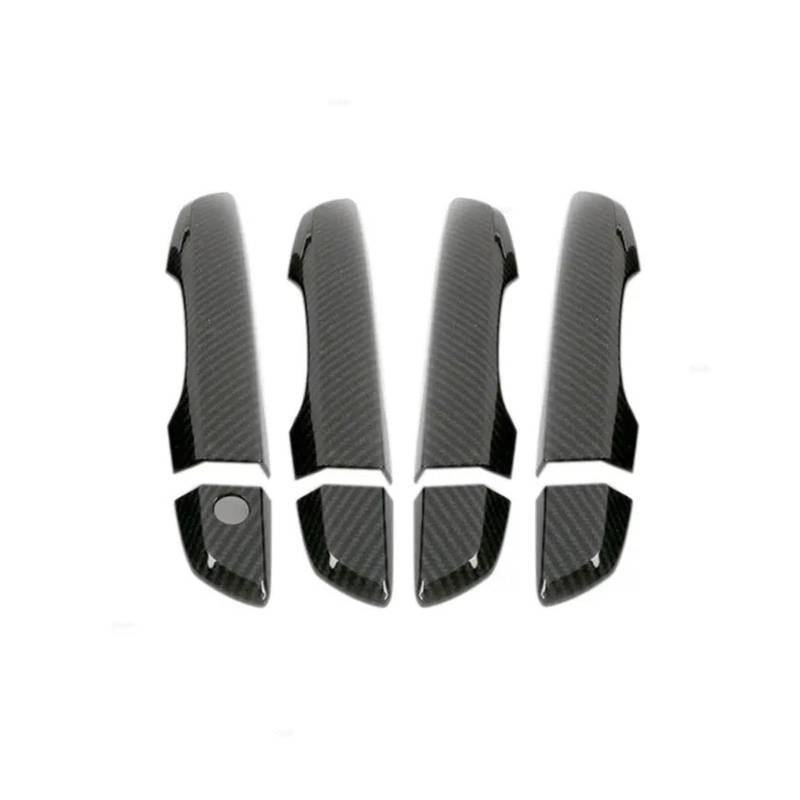 Außentürgriff Auto Schwarz Außentür Griff Pull Abdeckung Trim Für Civic Für 10th 2016 2017 2018 2019 2020 Auto Außen Türgriff(A Carbon Texture) von DHDYJSA