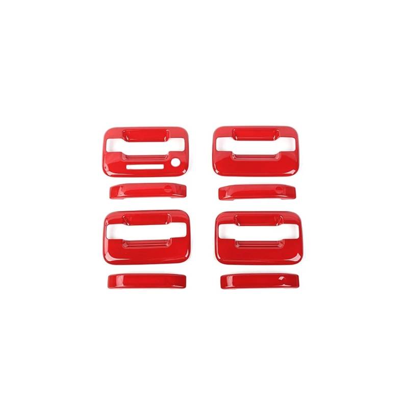 Außentürgriff Auto Türgriff Dekoration Schutzhülle Aufkleber Für Ford Für F150 2009 2010 2011 2012 2013 2014 Auto Außen Türgriff(Red) von DHDYJSA
