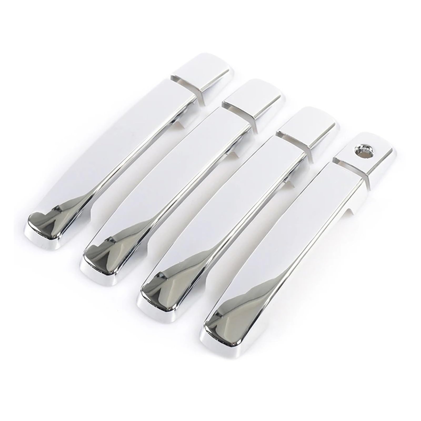 Außentürgriff Autotürgriffabdeckung Zierleisten Chrom Türgriffabdeckung Styling Für Nissan Für Qashqai Für J10 2007 2008 2009 2010 2011 2012 2013 Auto Außen Türgriff(Style2 Silver) von DHDYJSA