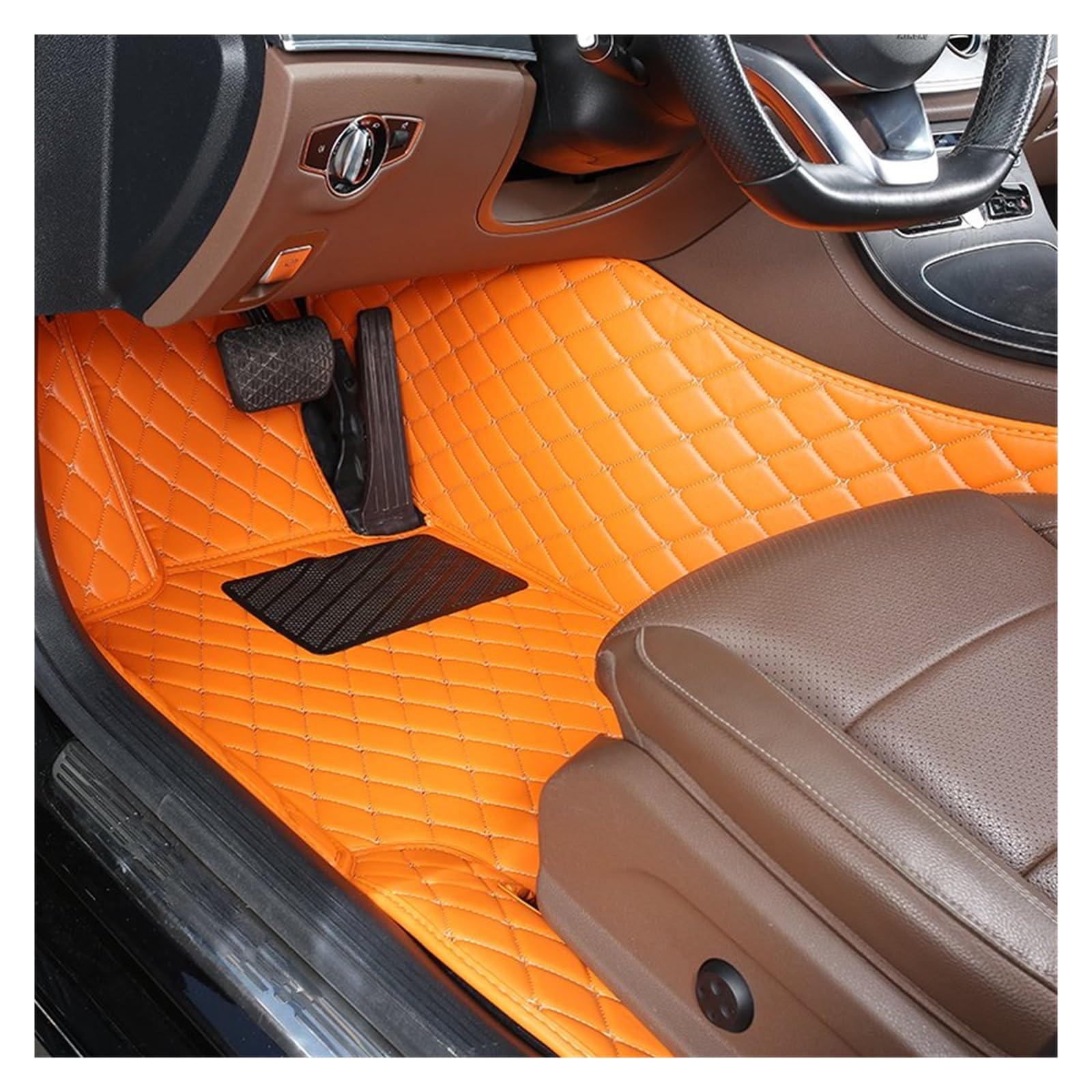 Automatten 1 PCS Custom Leder Auto Fußmatten Für Chevrolet Für Onix 2019 2020 2021 2022 Auto Innen Zubehör Teppiche Teppiche Fuß Pads Fussmatten Auto(2 Driver Mat) von DHDYJSA