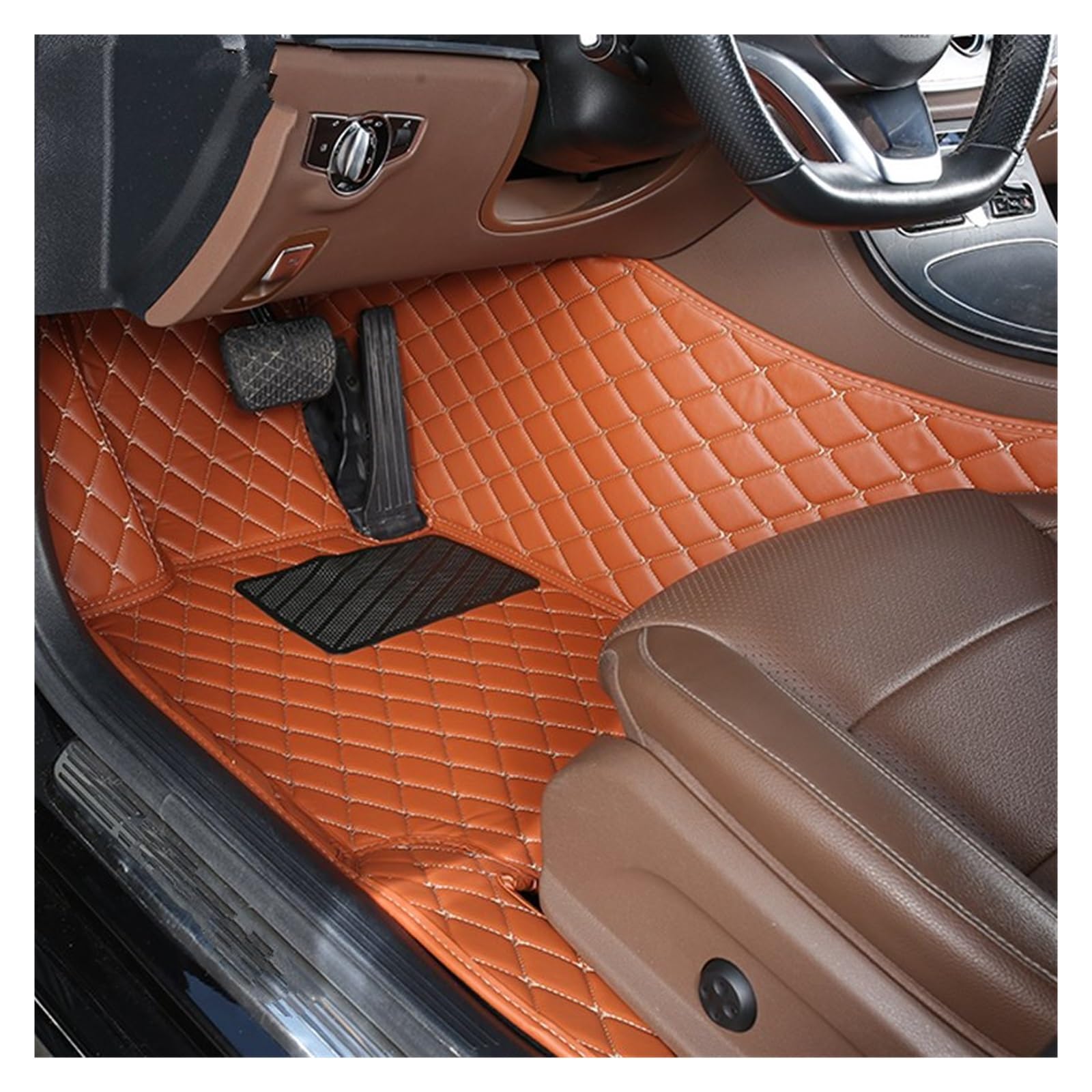 Automatten 1 PCS Custom Leder Auto Fußmatten Für Chevrolet Für Onix 2019 2020 2021 2022 Auto Innen Zubehör Teppiche Teppiche Fuß Pads Fussmatten Auto(5 Driver Mat) von DHDYJSA