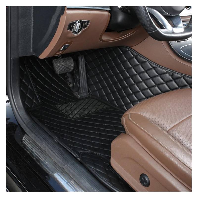 Automatten Auto Boden Matte Fuß Pad Innen Auto Zubehör Für Hyundai Für Tucson 2006 2007 2008 2009 2010 2011 2012 2013 2014 Fussmatten Auto(Driver-Black) von DHDYJSA