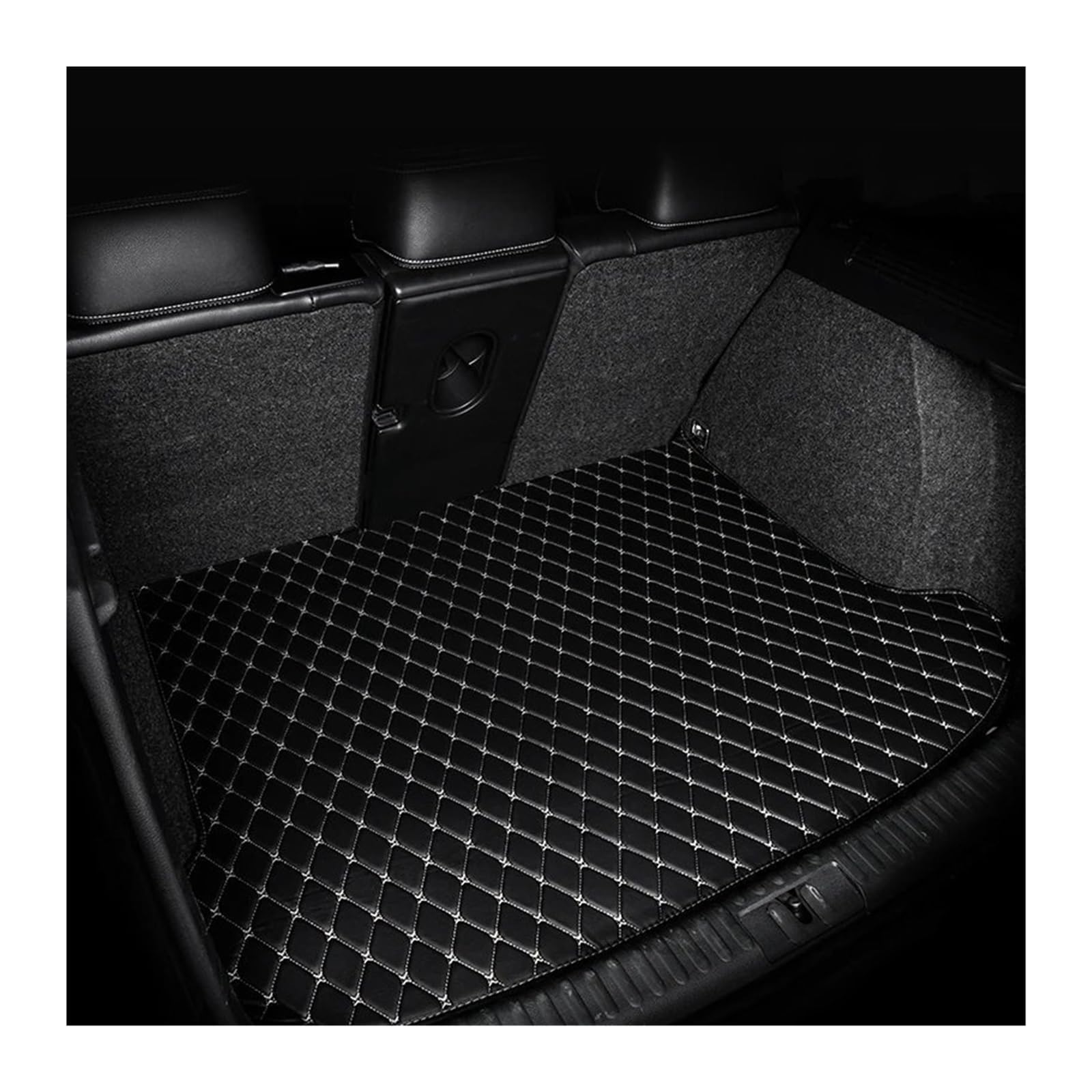 Automatten Auto Boden Matte Innen Zubehör Leder Teppiche Teppiche Fuß Pads Für A3 Für 8P 2004-2010 Fussmatten Auto(Right hand drive,1pc trunk mat9) von DHDYJSA