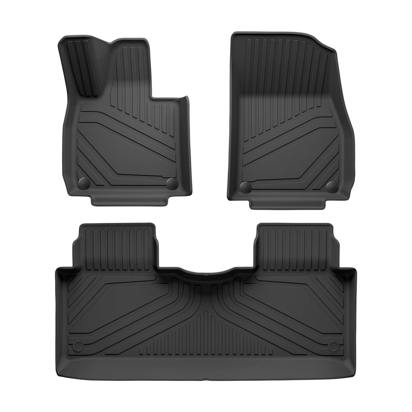 Automatten Auto Fußmatten Cargo Liner Kofferraum Pad TPE 3D Fußmatte Wasserdicht Geruchlos Tablett Set Für Xpeng Für G6 Fussmatten Auto(G6 LHD 3pcs) von DHDYJSA