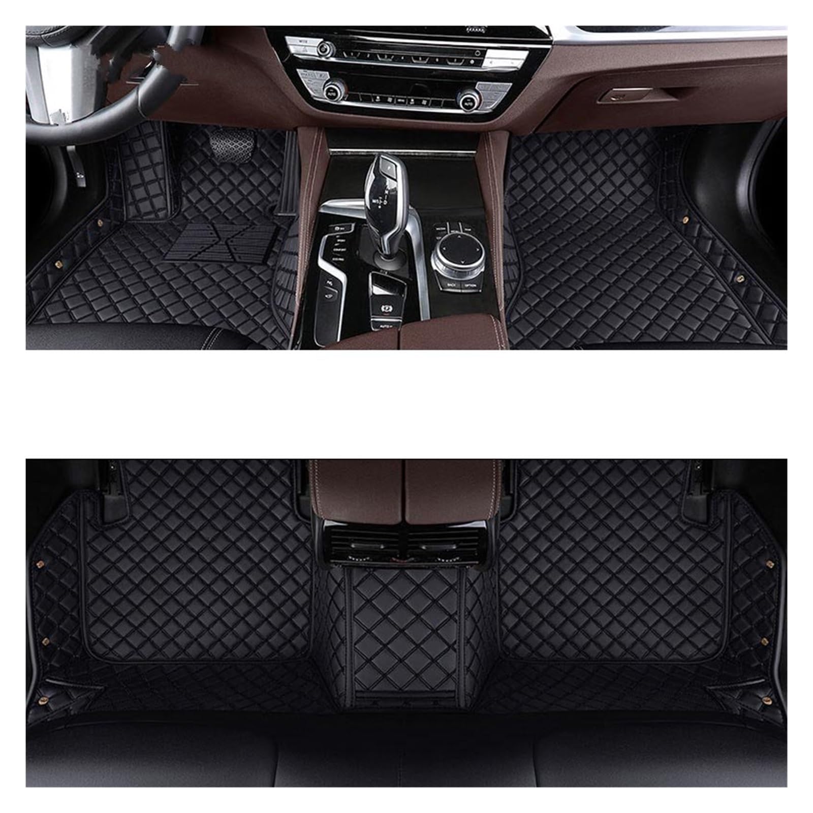 Automatten Auto Teppiche Fuß Coche Custom Car Fußmatten Für X6 Für E71 Für E72 Für F16 Für F86 Für G06 Für G96 Fussmatten Auto(Black,2020-2023 G06G96) von DHDYJSA