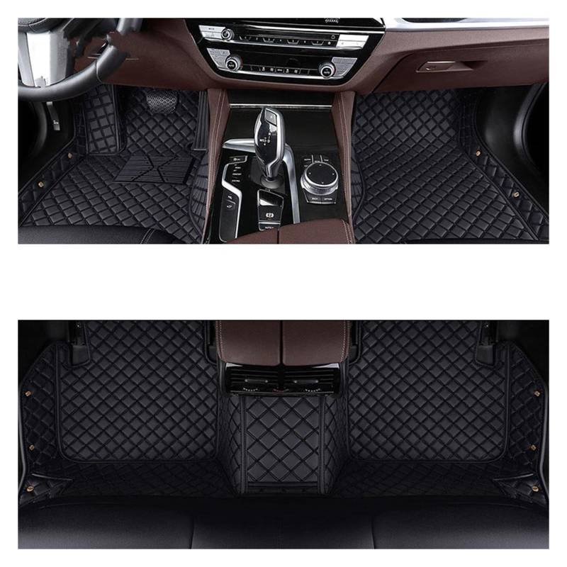 Automatten Auto Teppiche Fuß Coche Custom Car Fußmatten Für X6 Für E71 Für E72 Für F16 Für F86 Für G06 Für G96 Fussmatten Auto(Black,2020-2023 G06G96) von DHDYJSA