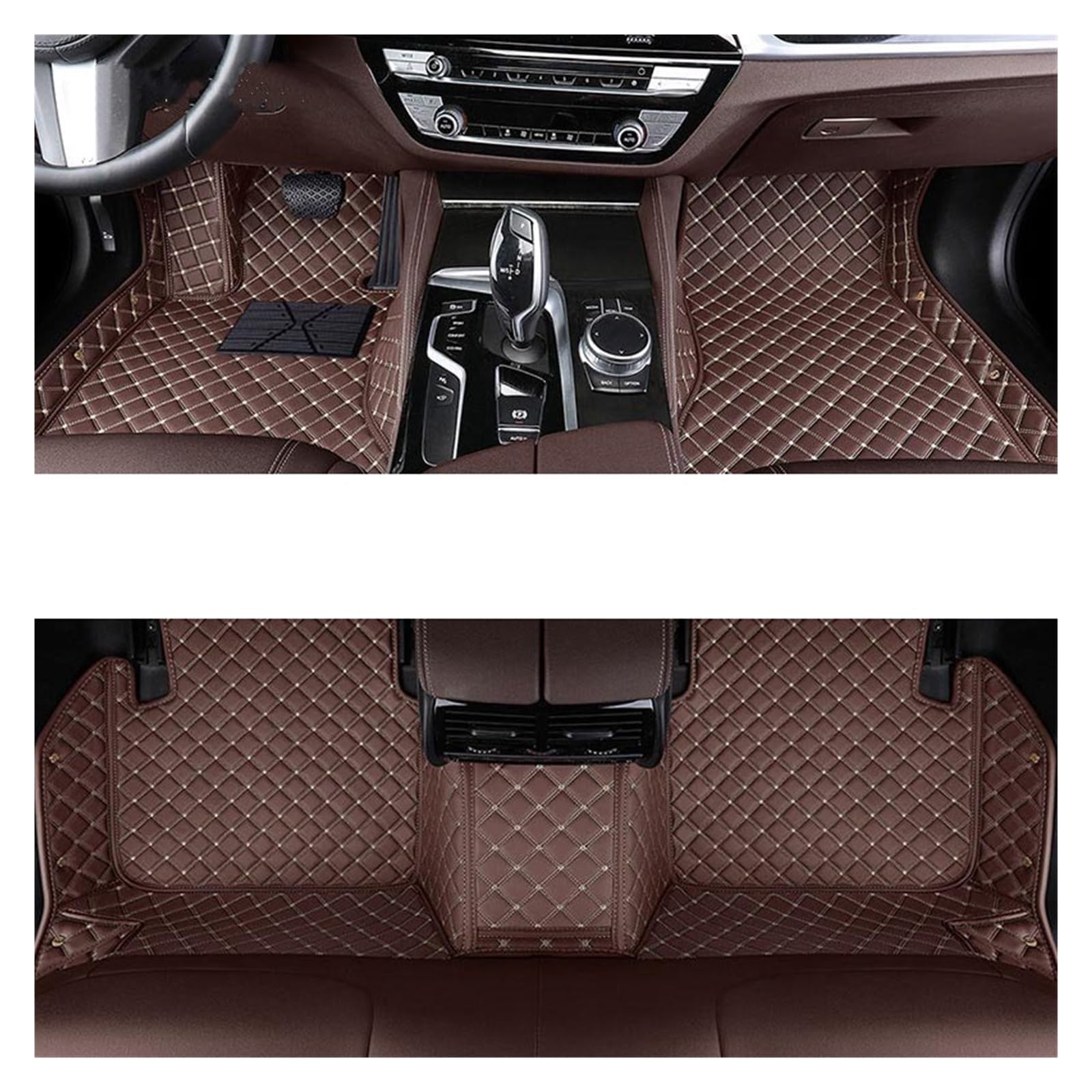 Automatten Auto Teppiche Fuß Coche Custom Car Fußmatten Für X6 Für E71 Für E72 Für F16 Für F86 Für G06 Für G96 Fussmatten Auto(Coffee,2020-2023 G06G96) von DHDYJSA