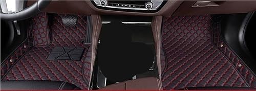 Automatten Auto Teppiche Fuß Coche Zubehör Benutzerdefinierte Auto Fußmatten Für A4 Für B6 2000 2001 2002 2003 2004 Jahre Fussmatten Auto(Black-red) von DHDYJSA