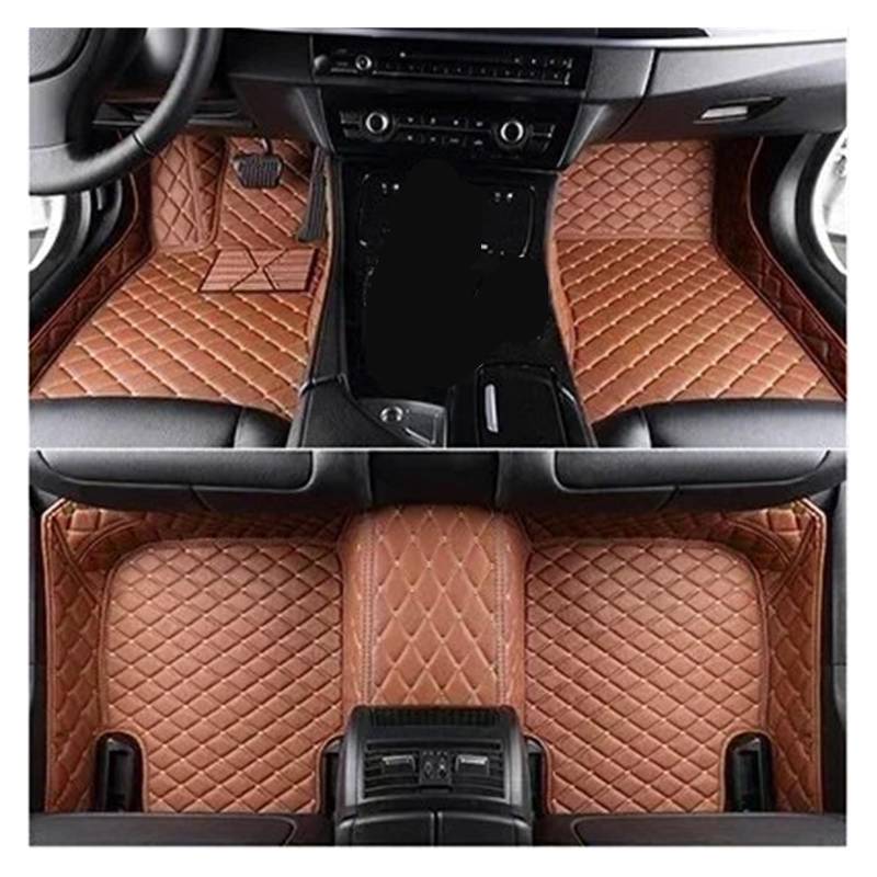 Automatten Benutzerdefinierte 3D-Auto-Fußmatten Mit Vollständiger Abdeckung Für Skoda Für Kodiaq 7 Sitz 2016–2023 Für Karoq 2017–2023 Für KAMIQ 2018–2023 Fussmatten Auto(Brown for Karoq 17-23) von DHDYJSA