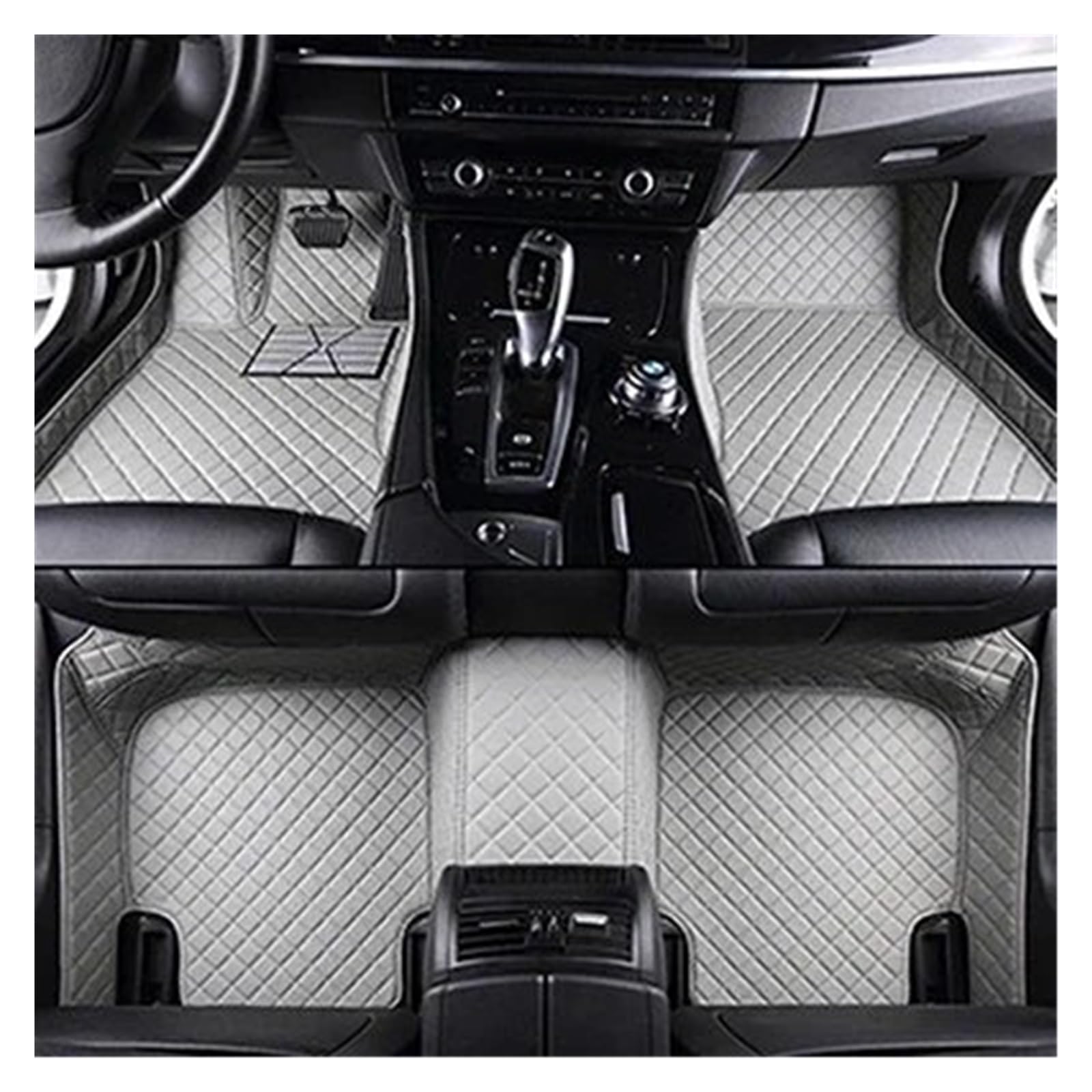 Automatten Benutzerdefinierte Auto Boden Matte Für 5 Series Für E39 1995-2004 Für E60 Für F10 Für G30 2017-2022 Jahr Auto Innen Teppich Fussmatten Auto(Gray,5 G30 2017-2023) von DHDYJSA