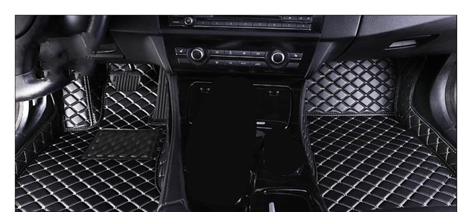 Automatten Benutzerdefinierte Auto Fußmatten Auto Teppiche Fuß Coche Zubehör Für Hyundai Für I30 2007 2008 2009 2010 2011 2012 Fussmatten Auto(Black beige) von DHDYJSA