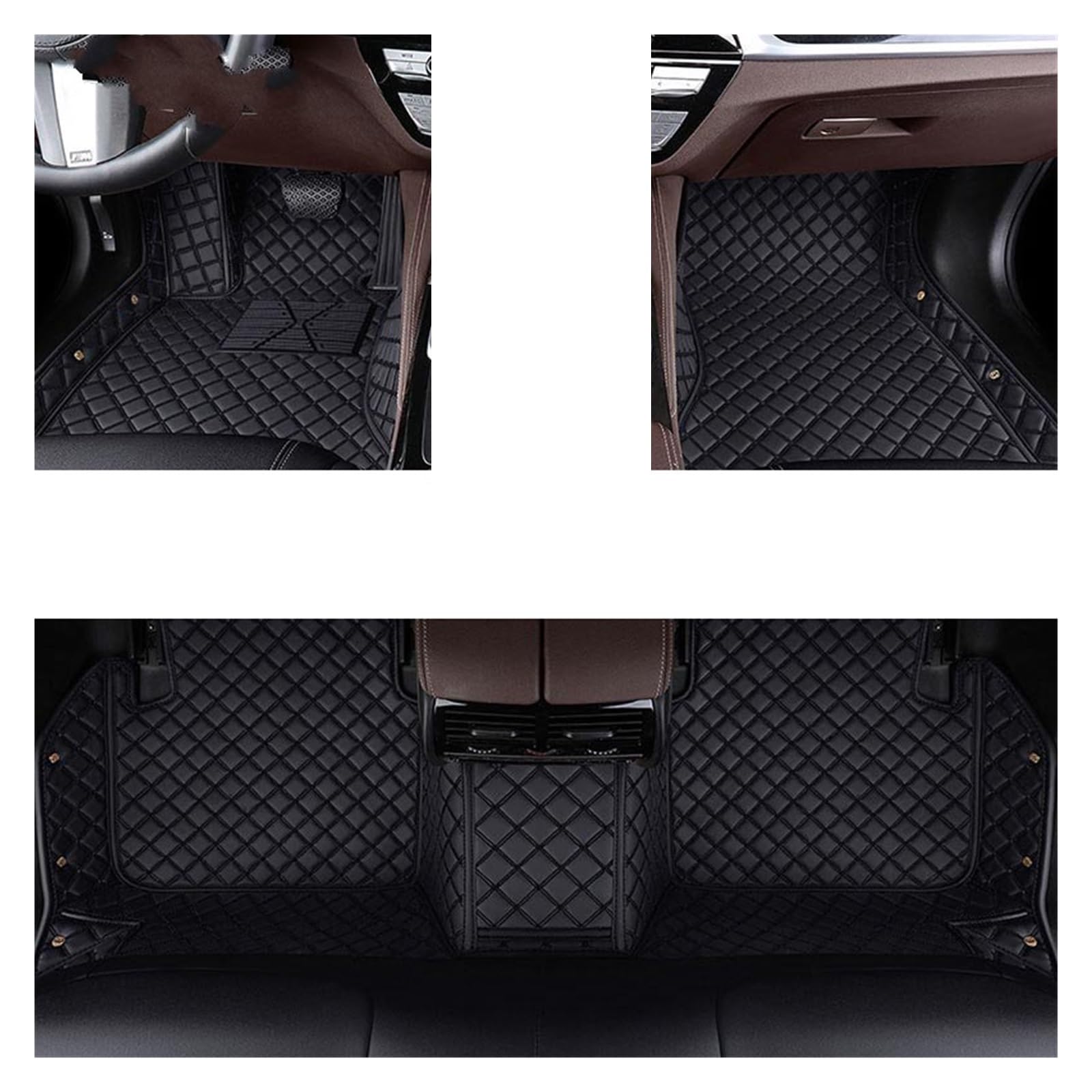 Automatten Benutzerdefinierte Auto Fußmatten Für Benz Für ML Für W164 Für W166 2005-2017 Auto Teppiche Fuß Coche Fussmatten Auto(Black,2005-2011 For W164) von DHDYJSA