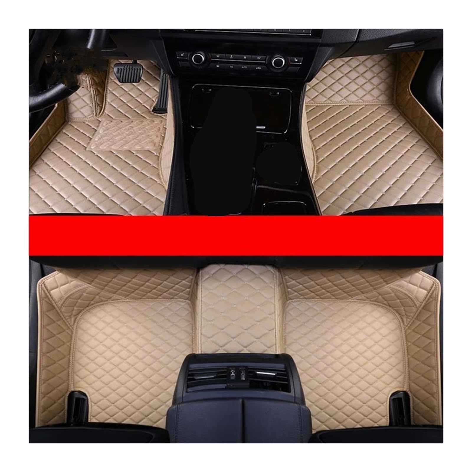 Automatten Benutzerdefinierte Auto Fußmatten Für Hyundai Für I30 2007-2012 Auto Teppiche Fuß Coche Zubehör Für Hyundai Für I30 2007-2012 Fussmatten Auto(Beige) von DHDYJSA