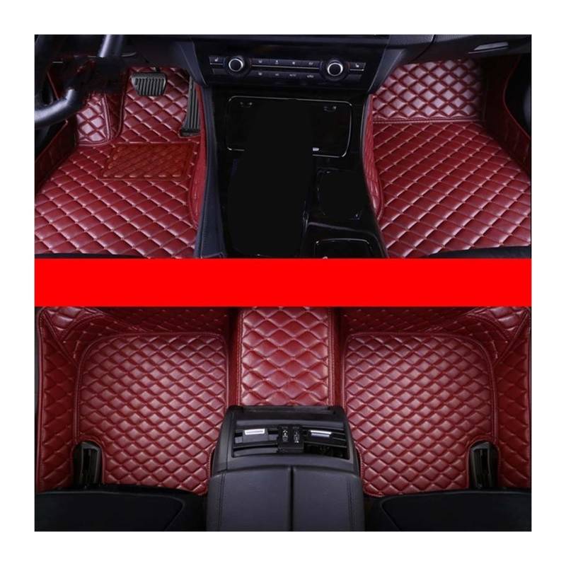 Automatten Benutzerdefinierte Auto Fußmatten Für Hyundai Für I30 2007-2012 Auto Teppiche Fuß Coche Zubehör Für Hyundai Für I30 2007-2012 Fussmatten Auto(Claret) von DHDYJSA