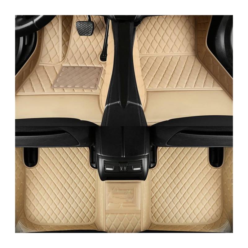 Automatten Benutzerdefinierte Auto-Fußmatten Für Lexus Für RX300 Für RX350 Für RX400h Für RX450h 2007–2015 Jahre Innenausstattung Fussmatten Auto(Beige 5 seat) von DHDYJSA