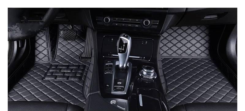 Automatten Benutzerdefinierte Auto-Fußmatten Für VW Für Tiguan 2007–2023 Auto-Teppiche Fußmatten Coche-Zubehör Fussmatten Auto(All Black,2007-2016) von DHDYJSA