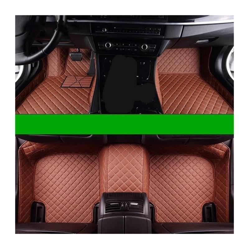 Automatten Benutzerdefinierte Auto-Fußmatten Für VW Für Tiguan 2007–2023 Autoteppiche Fußmatten Zubehör Fussmatten Auto(Brown,2017-2023) von DHDYJSA