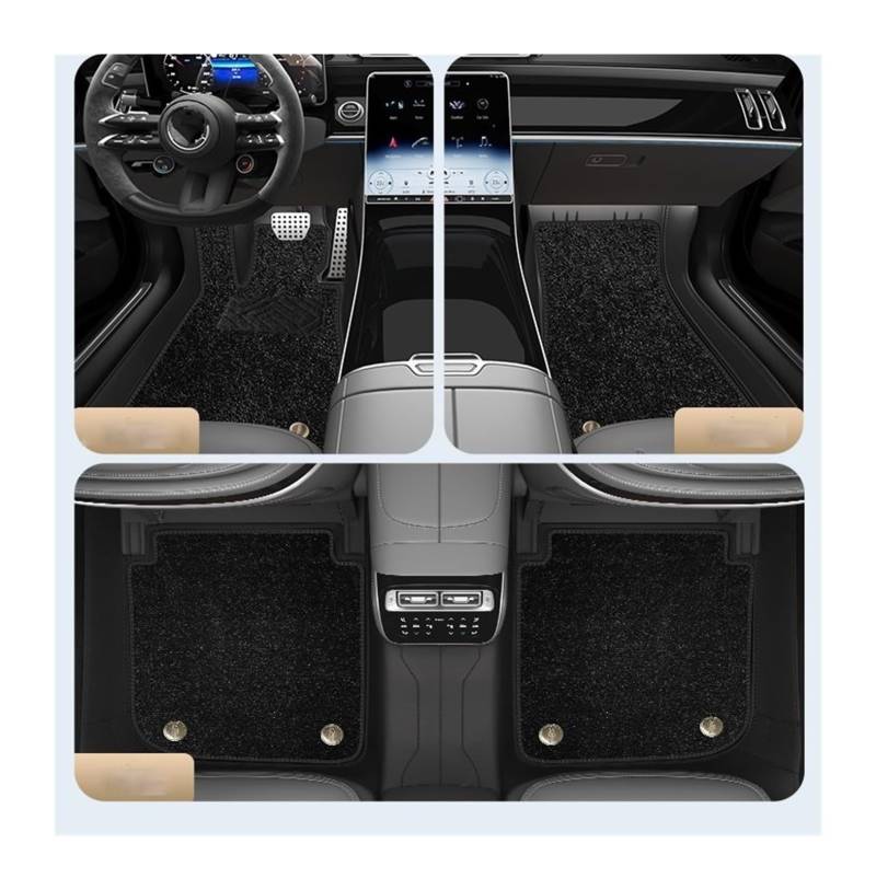 Automatten Benutzerdefinierte Komplettes Set Leder Auto Fußmatten Automatte Innenausstattung Automatte Innenzubehör Für Maserati Für Levante 2016-2021 Fussmatten Auto(A 7 PCS) von DHDYJSA