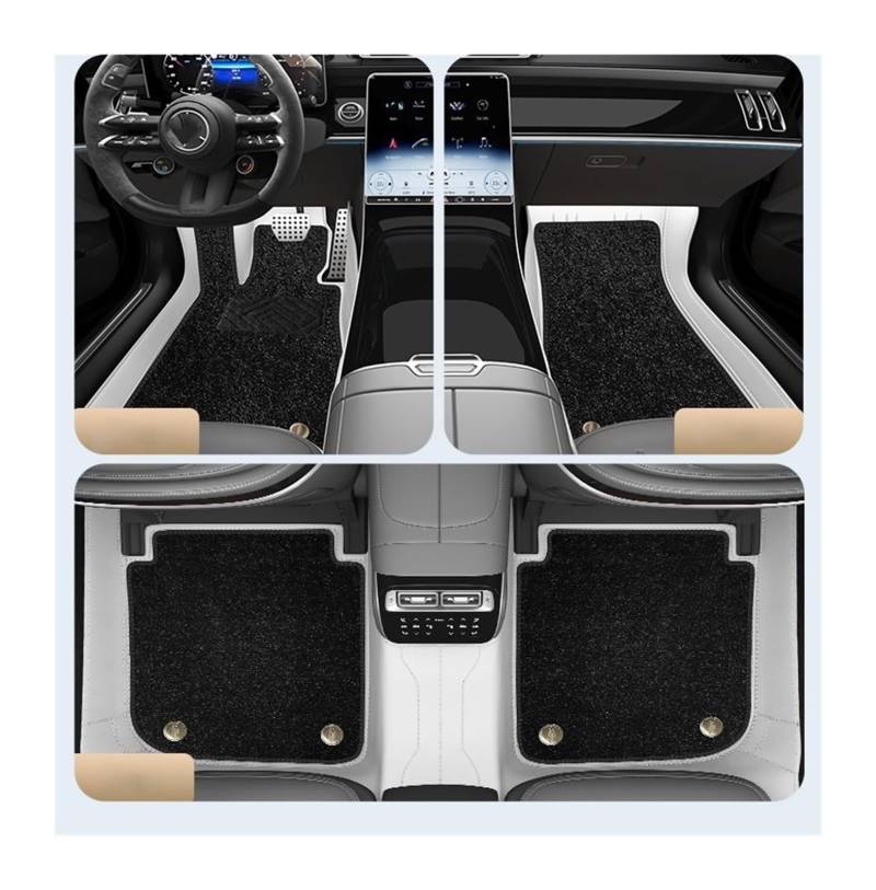 Automatten Benutzerdefinierte Komplettes Set Leder Auto Fußmatten Automatte Innenausstattung Automatte Innenzubehör Für Maserati Für Levante 2016-2021 Fussmatten Auto(C 7 PCS) von DHDYJSA
