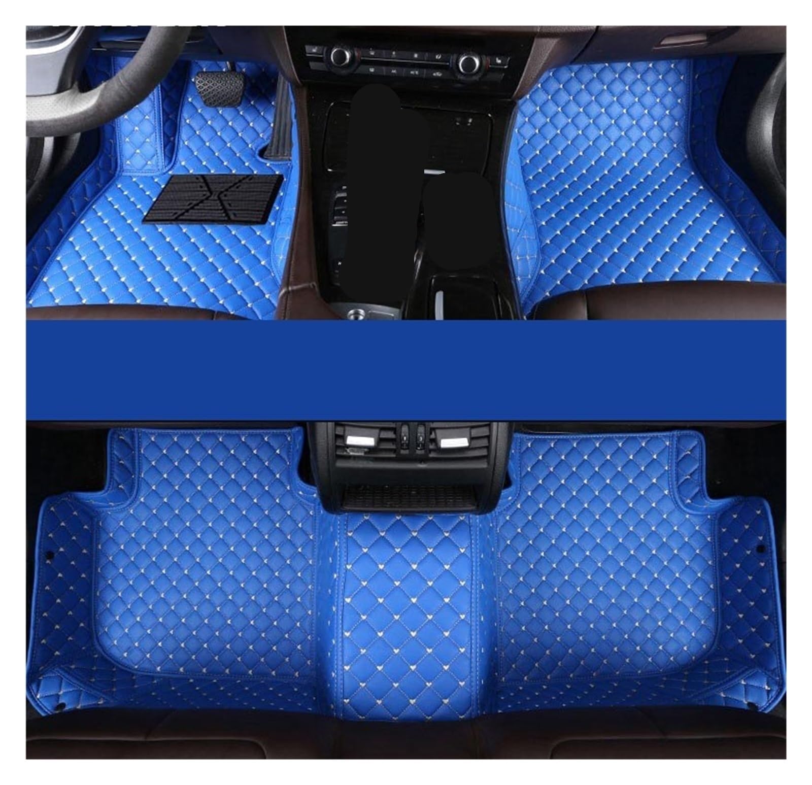 Automatten Custom Car Fußmatten Auto Teppiche Fuß Coche Zubehör Für Lexus Für GX Für GX460 Für GX470 2001-2023 Fussmatten Auto(Blue,2001-2009) von DHDYJSA