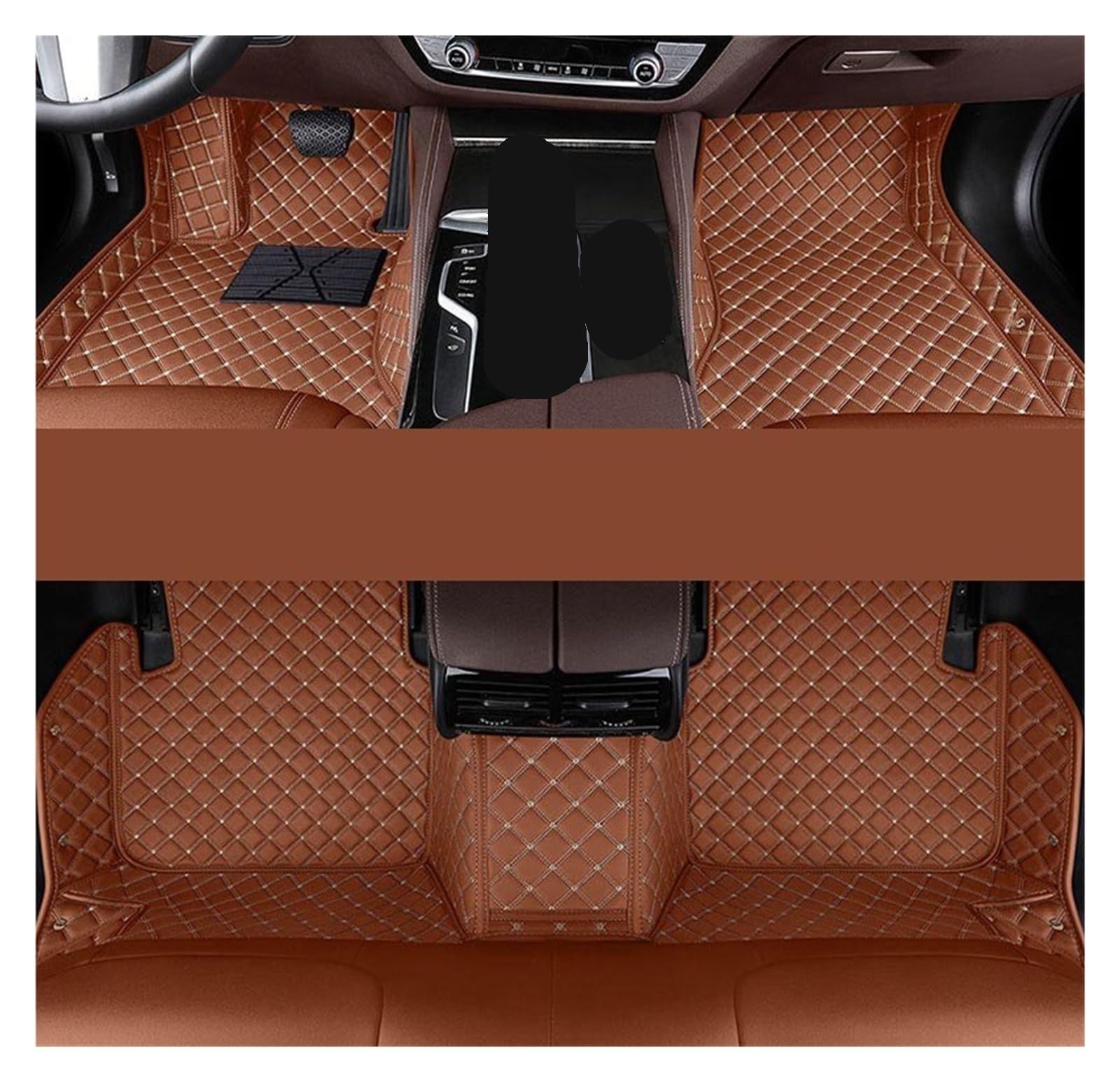 Automatten Custom Car Fußmatten Auto Teppiche Fuß Coche Zubehör Für Lexus Für GX Für GX460 Für GX470 2001-2023 Fussmatten Auto(Brown,2010-2023) von DHDYJSA