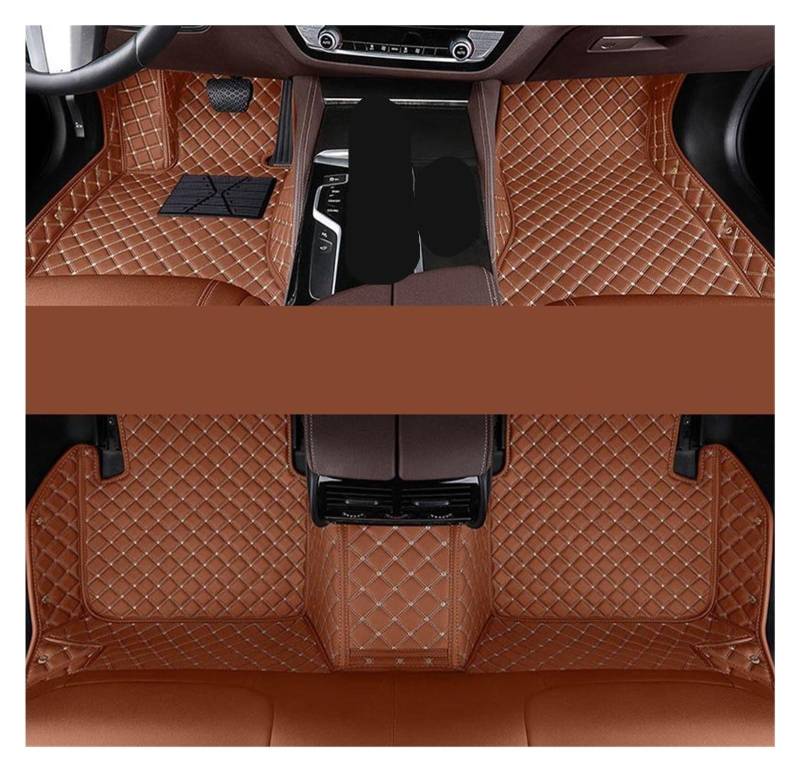 Automatten Custom Car Fußmatten Auto Teppiche Fuß Coche Zubehör Für Lexus Für GX Für GX460 Für GX470 2001-2023 Fussmatten Auto(Brown,2010-2023) von DHDYJSA