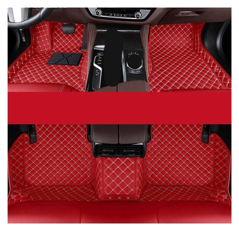 Automatten Custom Car Fußmatten Auto Teppiche Fuß Coche Zubehör Für Lexus Für GX Für GX460 Für GX470 2001-2023 Fussmatten Auto(Red,2001-2009) von DHDYJSA