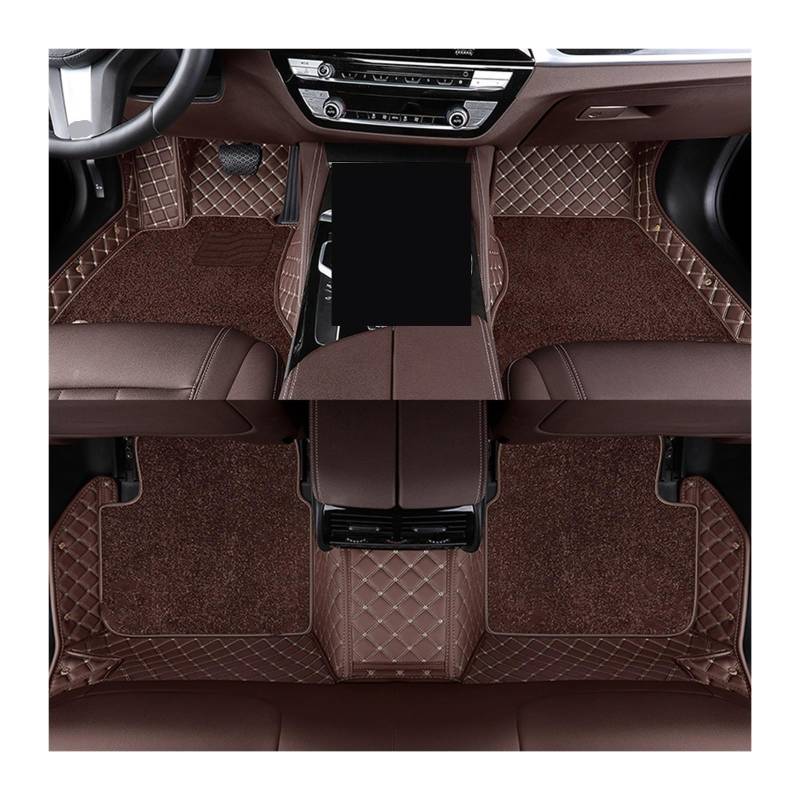 Automatten Doppelschichtige Auto-Fußmatten Für X3 Für E83 2003–2010 Für F25 2011–2017 Für G01 2018–2023 Fussmatten Auto(Coffee,For G01 2018-2023) von DHDYJSA