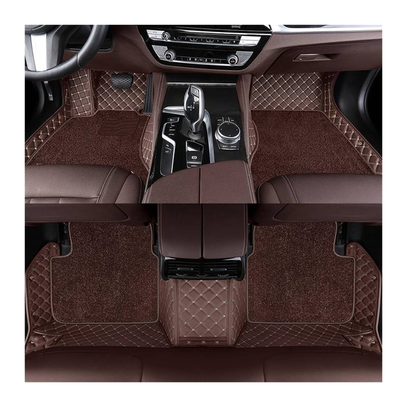 Automatten Doppelschichtige Auto-Fußmatten Für X3 Für E83 2003–2010 Für F25 2011–2017 Für G01 2018–2023 Fussmatten Auto(Coffee,For G01 2018-2023) von DHDYJSA