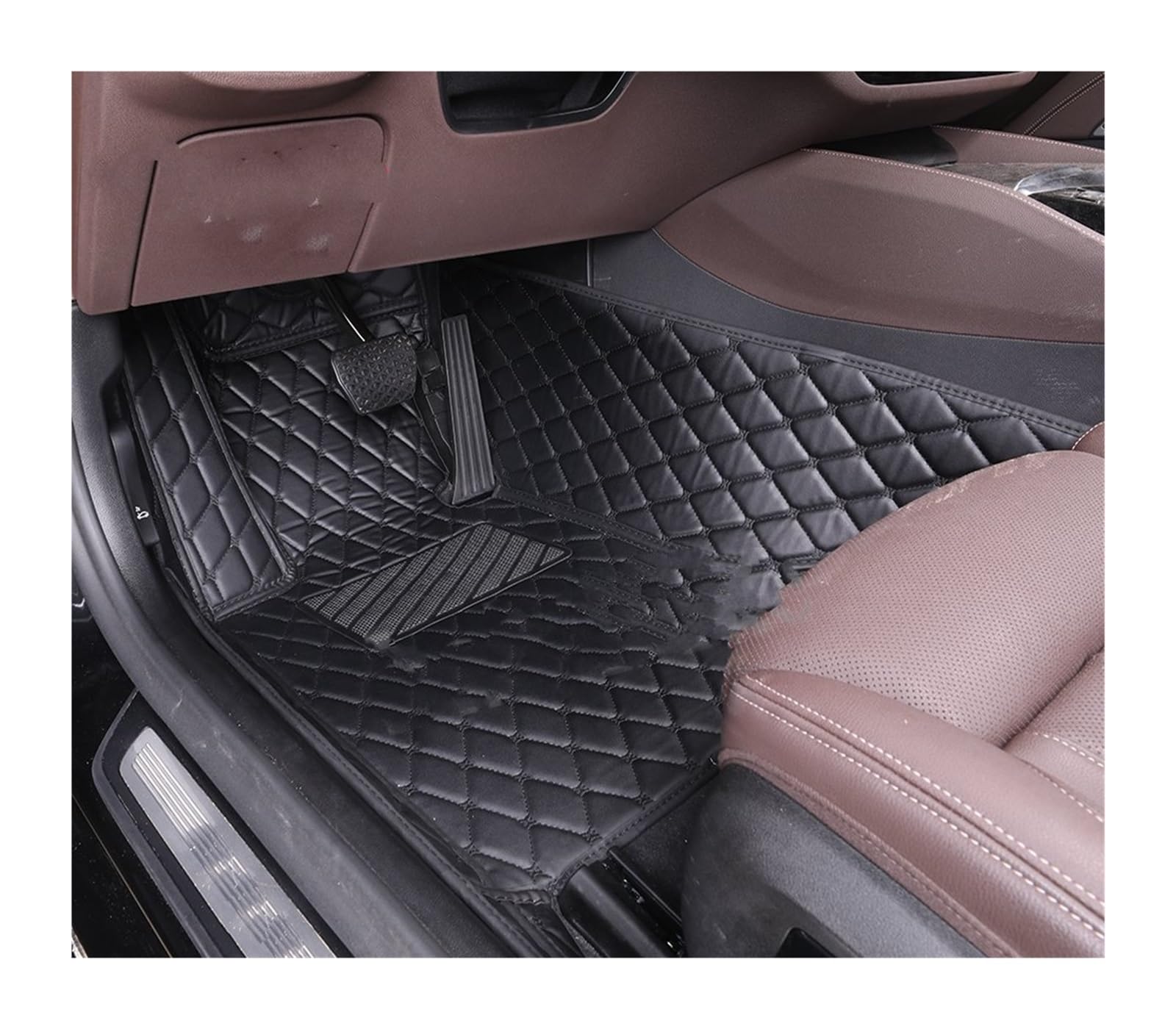 Automatten Für 3 Serie Für M3 Für E36 30 46 90 91 92 93 30 31 80 34 Für F35 Für G20 Für G28 Für G80 Benutzerdefinierte Auto Boden Matte Fussmatten Auto(All black driver) von DHDYJSA