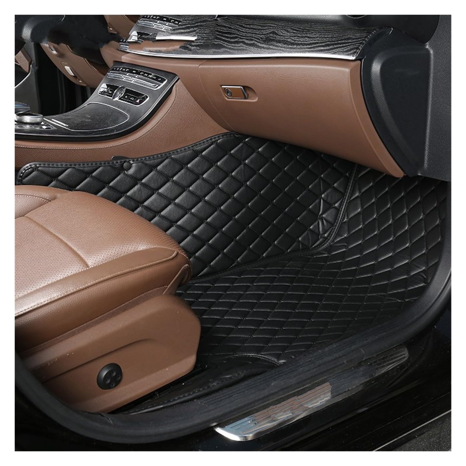 Automatten Für Chevrolet Für Onix 2019 2020 2021 2022 Auto Innen Zubehör Teppiche Teppiche Fuß Pads 1 PCS Custom Leder Auto Fußmatten Fussmatten Auto(12 Passenger Mat) von DHDYJSA