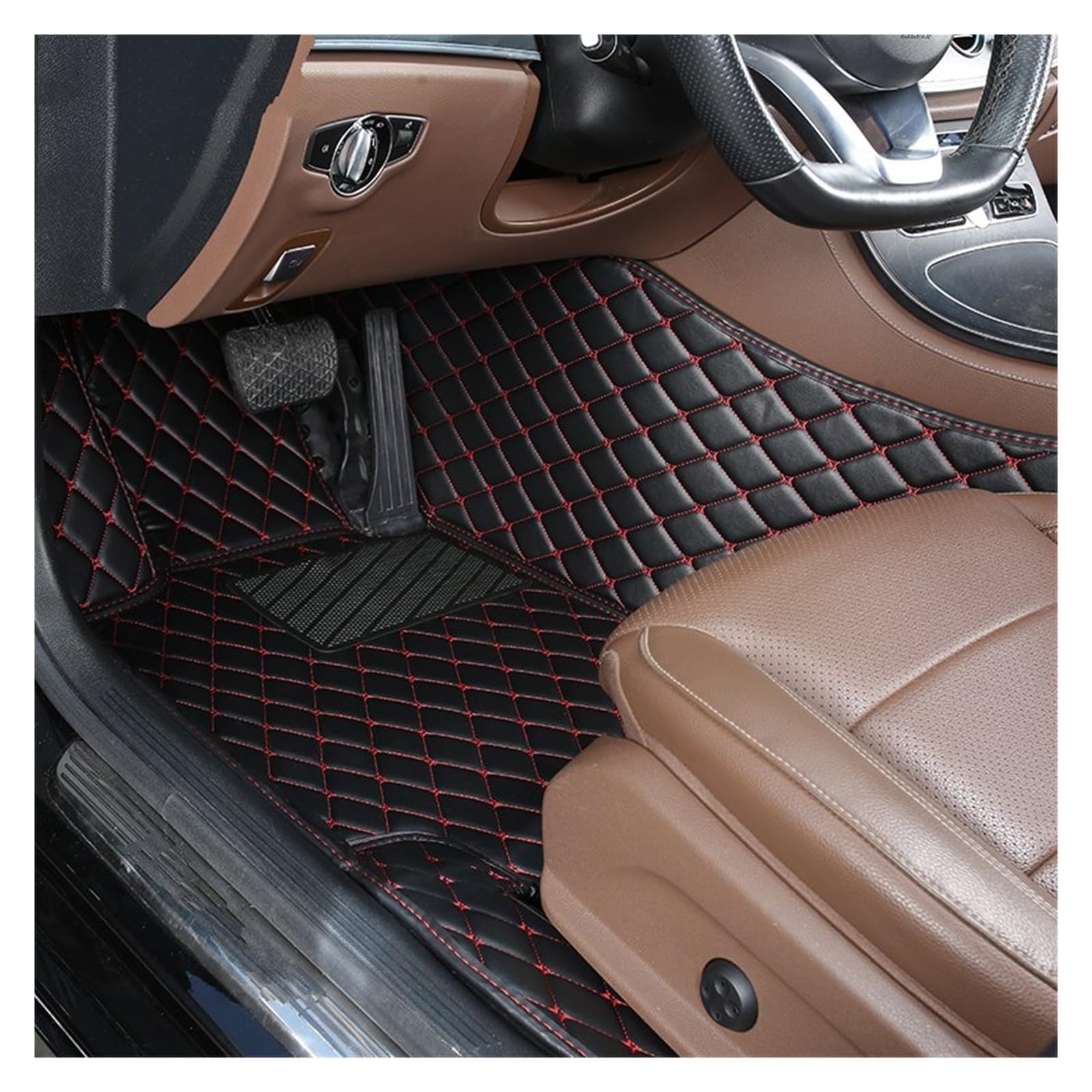 Automatten Für Chevrolet Für Onix 2019 2020 2021 2022 Auto Innen Zubehör Teppiche Teppiche Fuß Pads 1 PCS Custom Leder Auto Fußmatten Fussmatten Auto(14 Driver Mat) von DHDYJSA