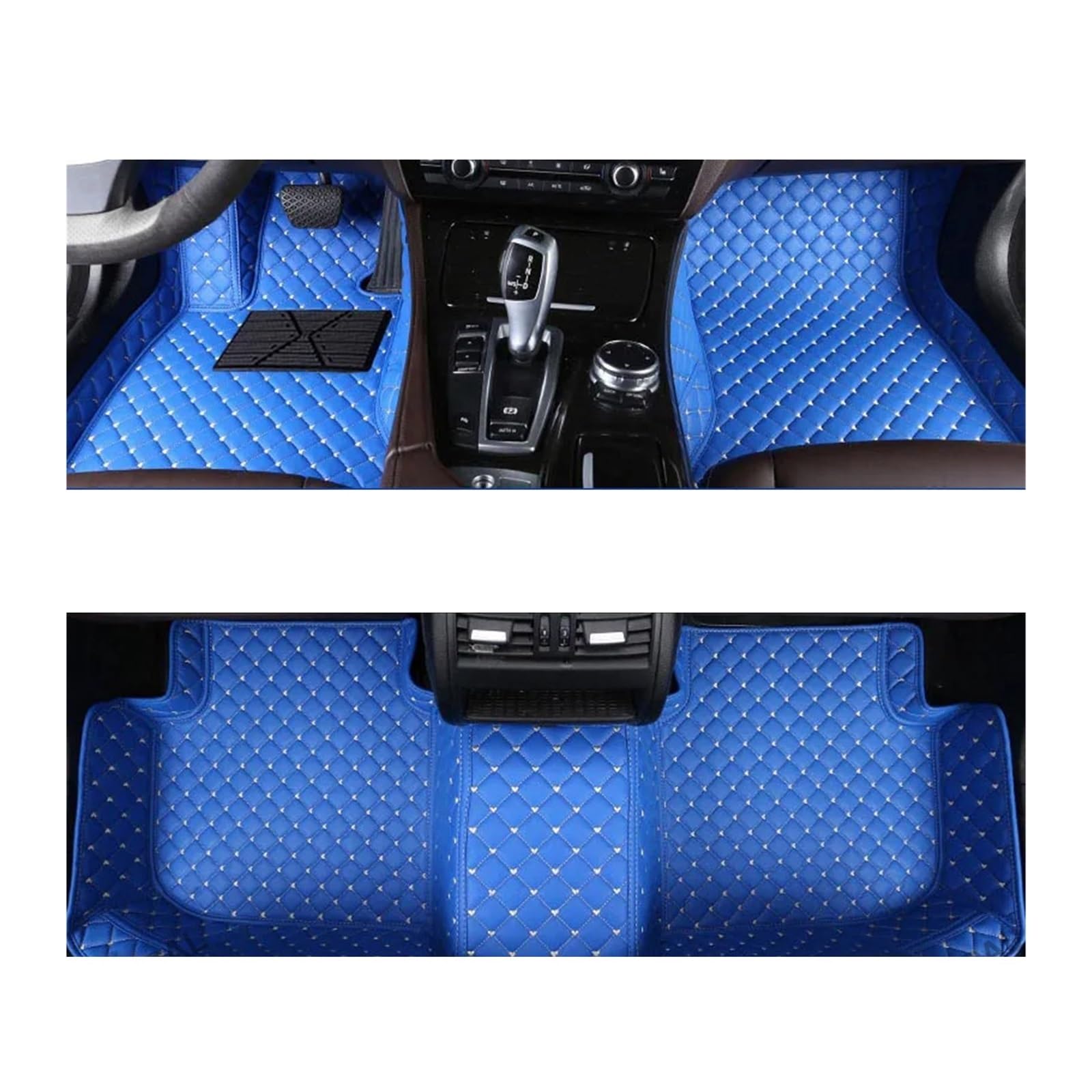 Automatten Für Ford Für Mustang 2015 2016 2017 2018 2019 2020 2021 Auto Fußmatten Interior Styling Leder Teppiche Auto Schutz Fussmatten Auto(3PC floor mat 13,Left steering wheel) von DHDYJSA