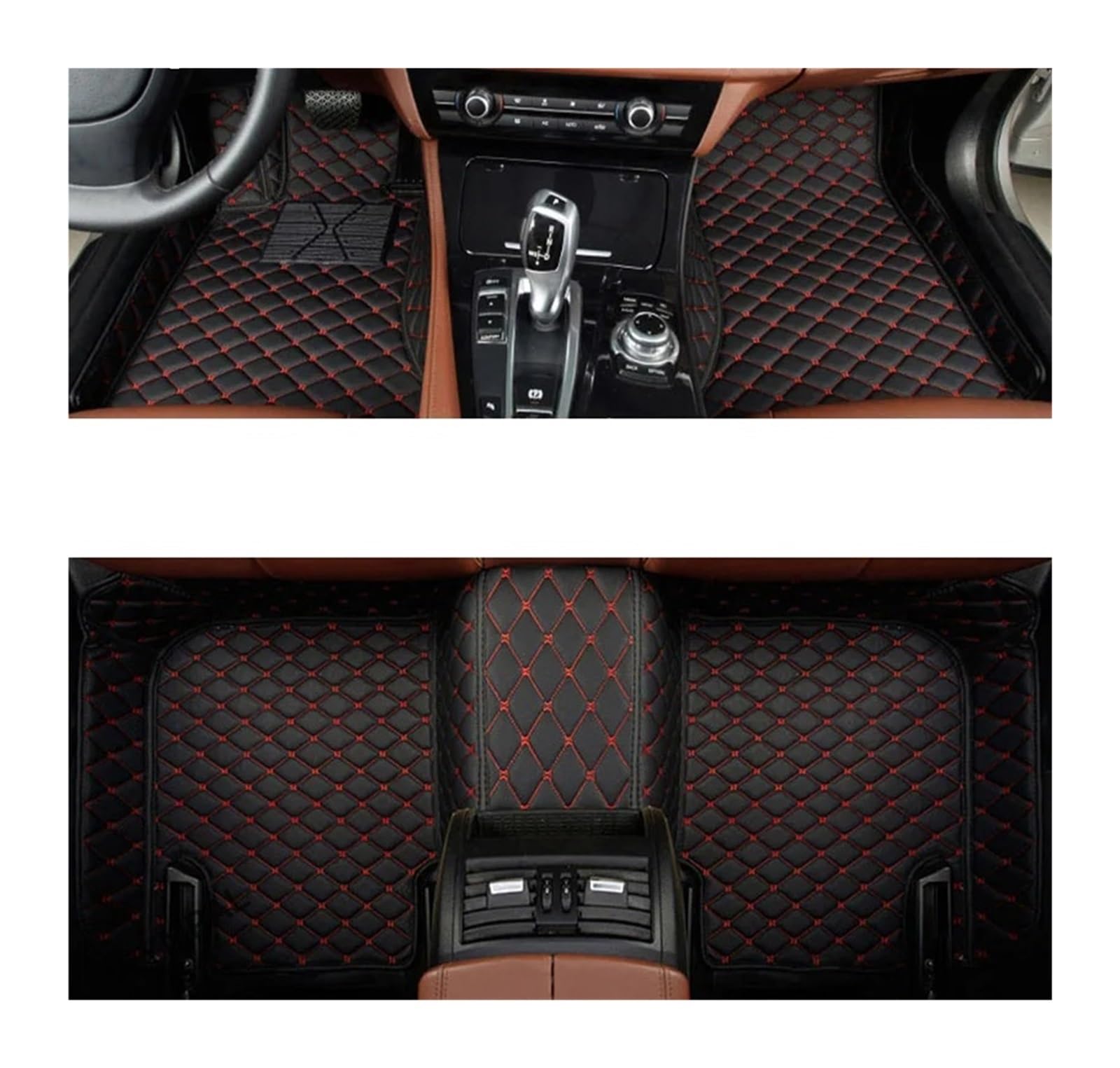 Automatten Für Ford Für Mustang 2015 2016 2017 2018 2019 2020 2021 Auto Fußmatten Interior Styling Leder Teppiche Auto Schutz Fussmatten Auto(3PC floor mat 2,Right steering wheel) von DHDYJSA