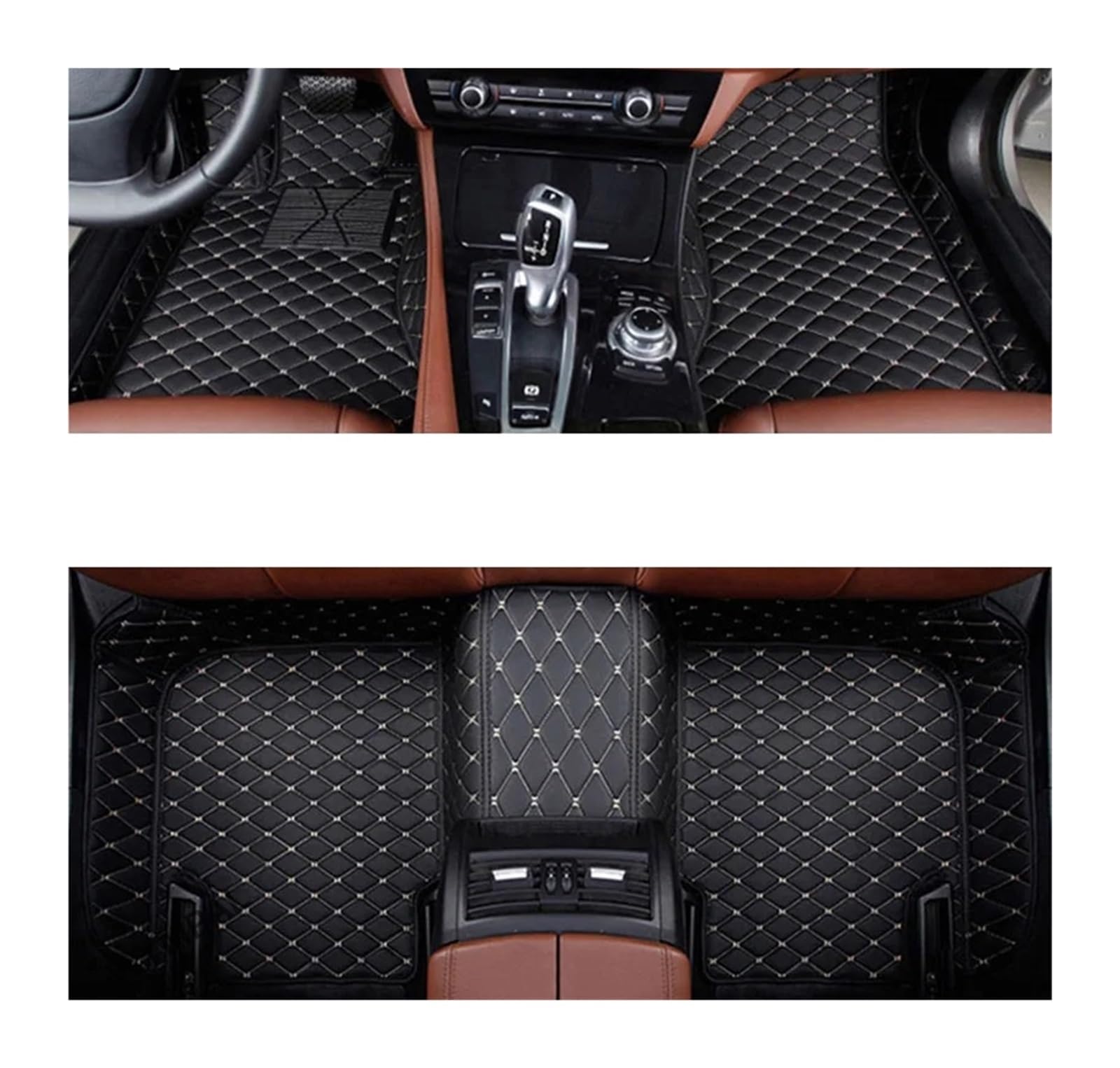 Automatten Für Ford Für Mustang 2015 2016 2017 2018 2019 2020 2021 Auto Fußmatten Interior Styling Leder Teppiche Auto Schutz Fussmatten Auto(3PC floor mat 3,Right steering wheel) von DHDYJSA