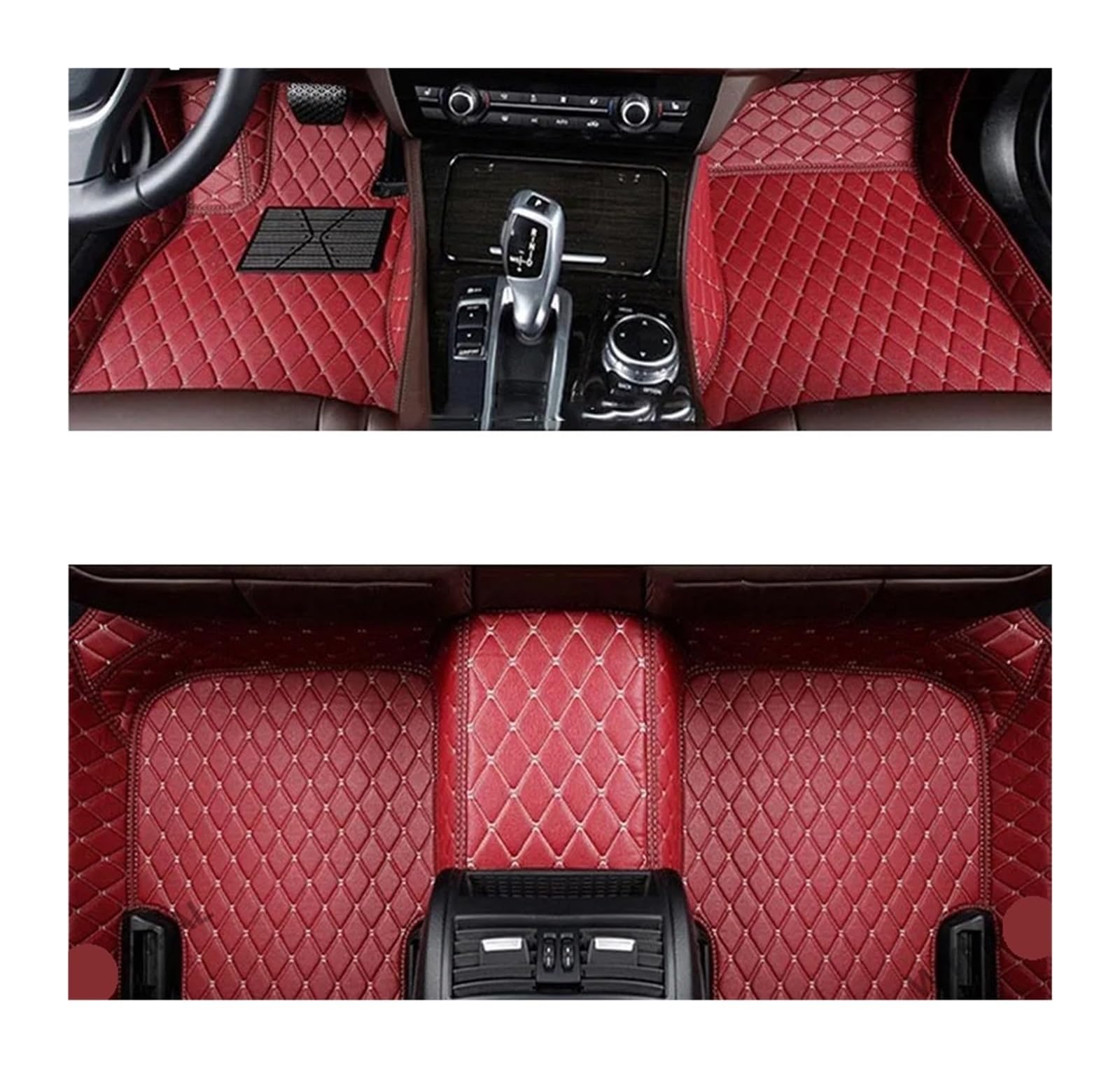 Automatten Für Ford Für Mustang 2015 2016 2017 2018 2019 2020 2021 Auto Fußmatten Interior Styling Leder Teppiche Auto Schutz Fussmatten Auto(3PC floor mat 7,Left steering wheel) von DHDYJSA